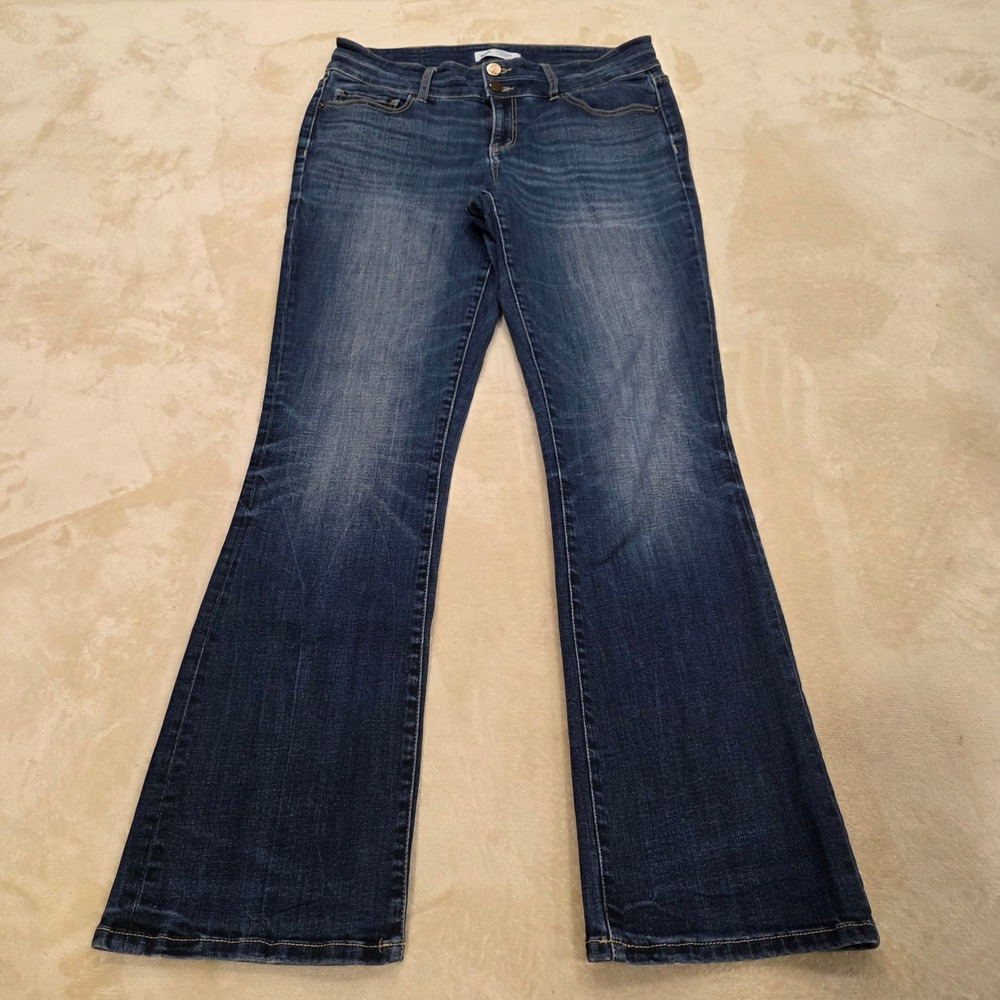 BKE Payton Tailored Bootcut Jeans Womens 30x31.5 Mid Rise Blue Stretch Denim